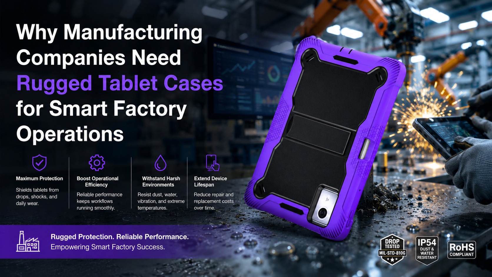 Why Manufacturing Companies Need Rugged Tablet Cases for Smart Factory Operations