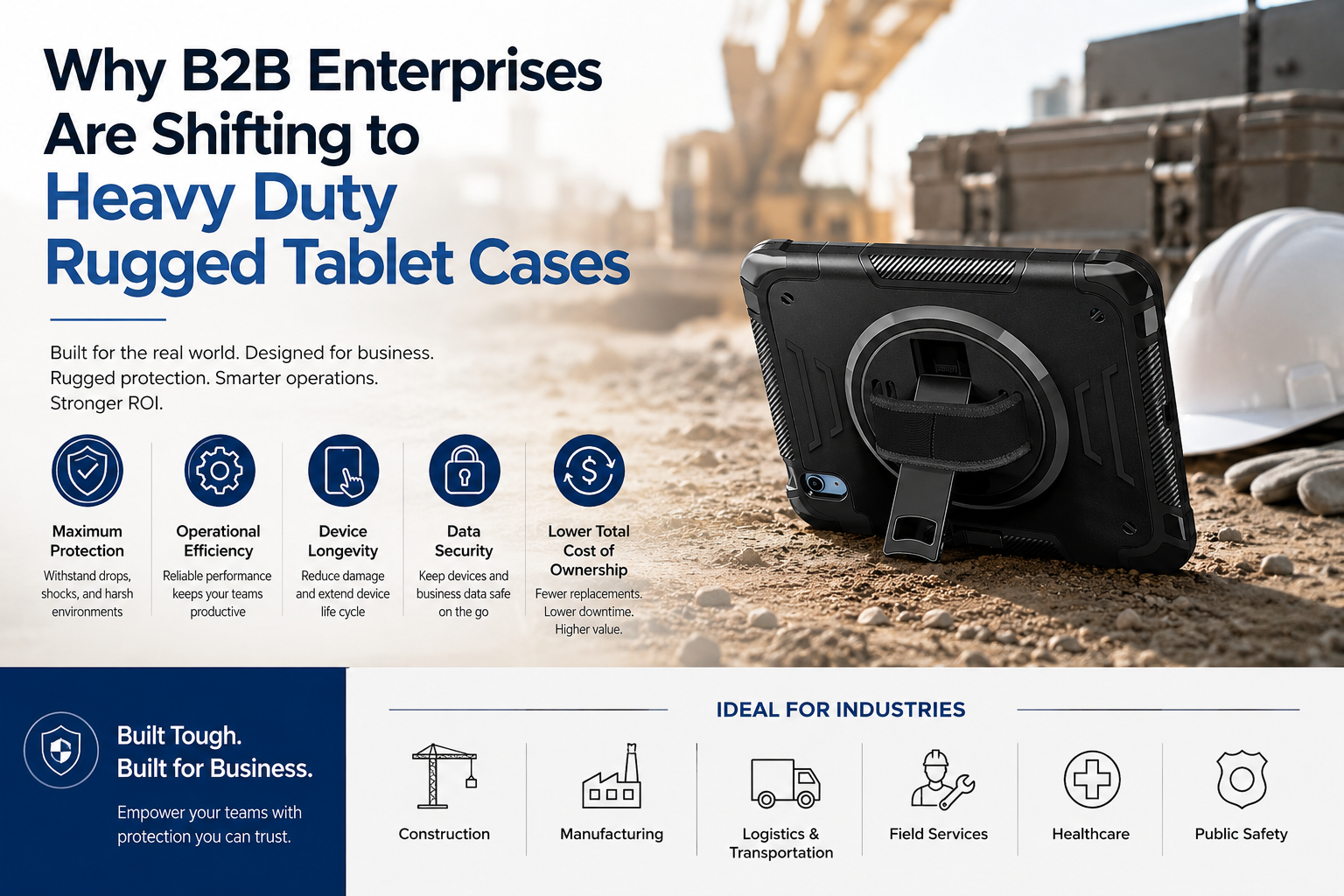 Why B2B Enterprises Are Shifting to Heavy Duty Rugged Tablet Cases