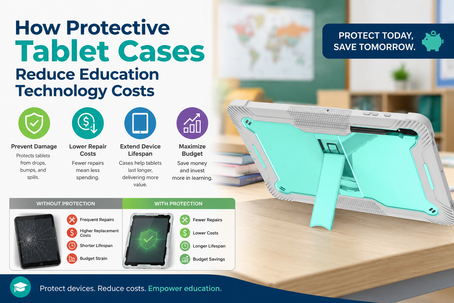 How Protective Tablet Cases Reduce Education Technology Costs