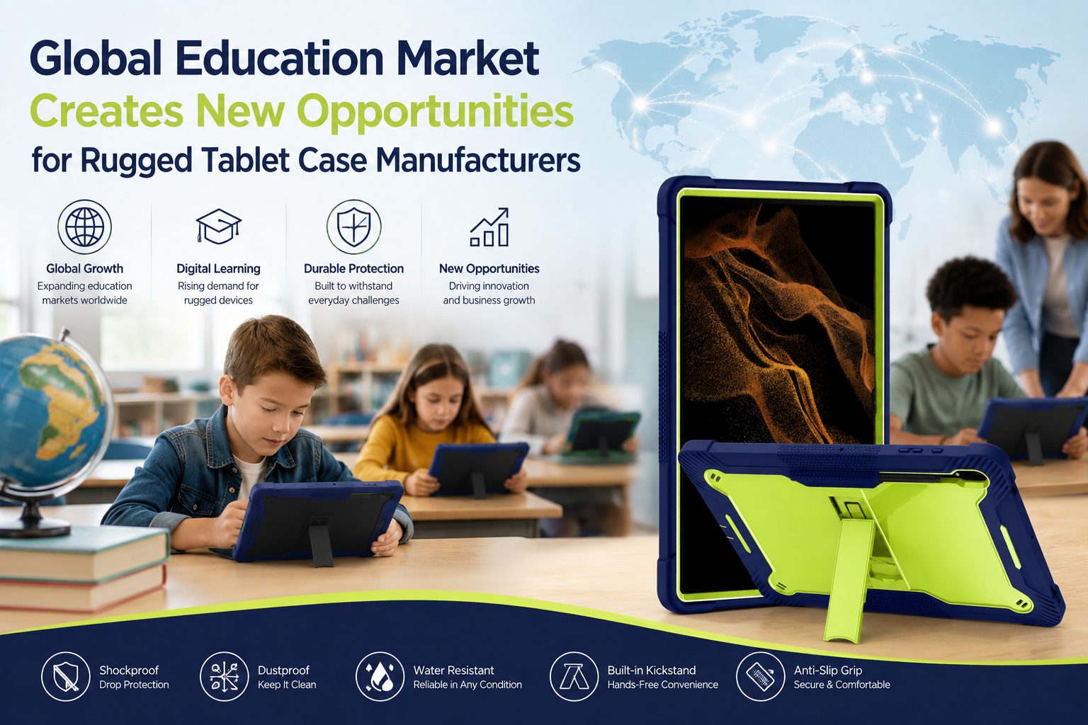 Global Education Market Creates New Opportunities for Rugged Tablet Case Manufacturers