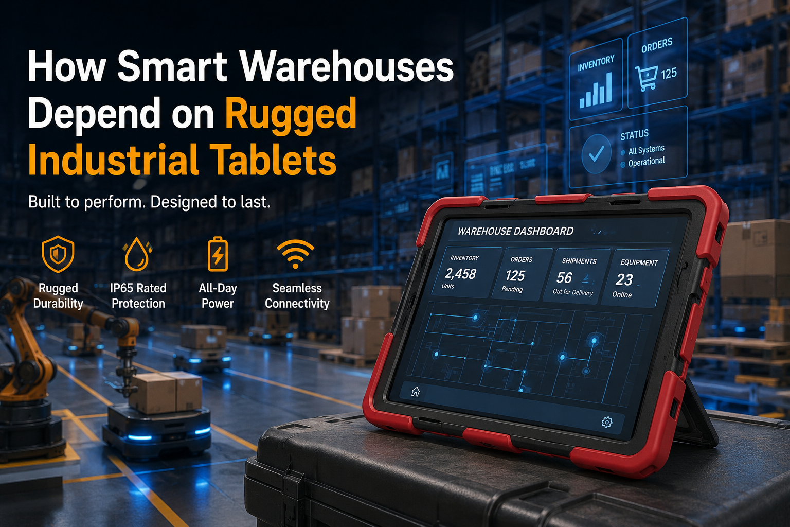 How Smart Warehouses Depend on Rugged Industrial Tablets