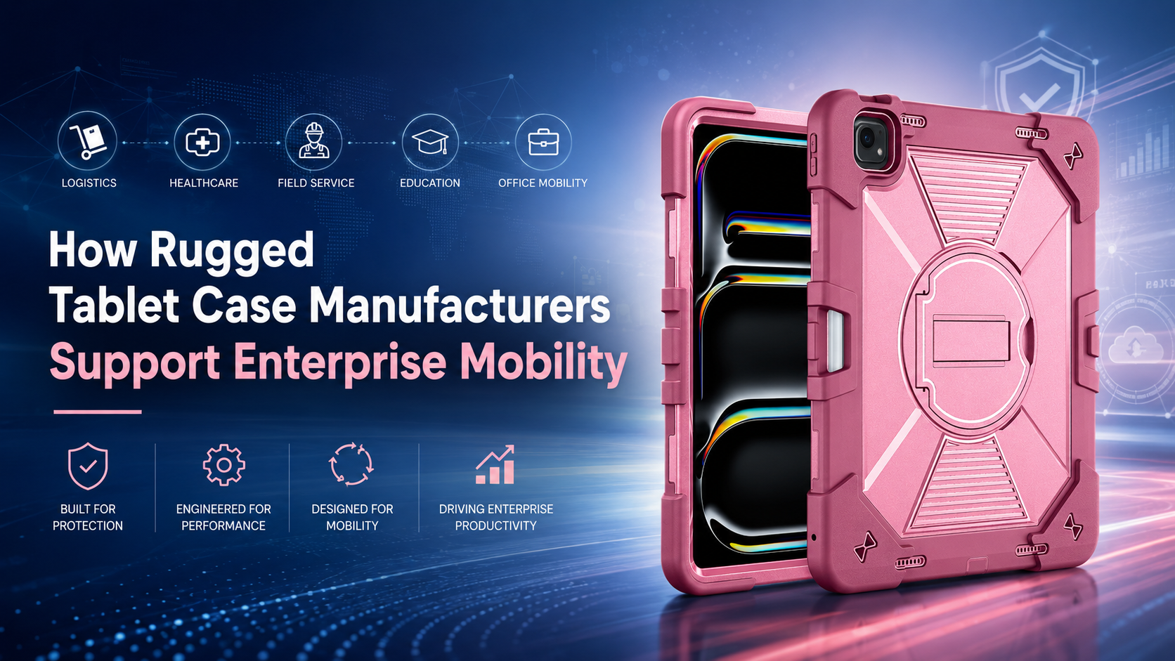 How Rugged Tablet Case Manufacturers Support Enterprise Mobility