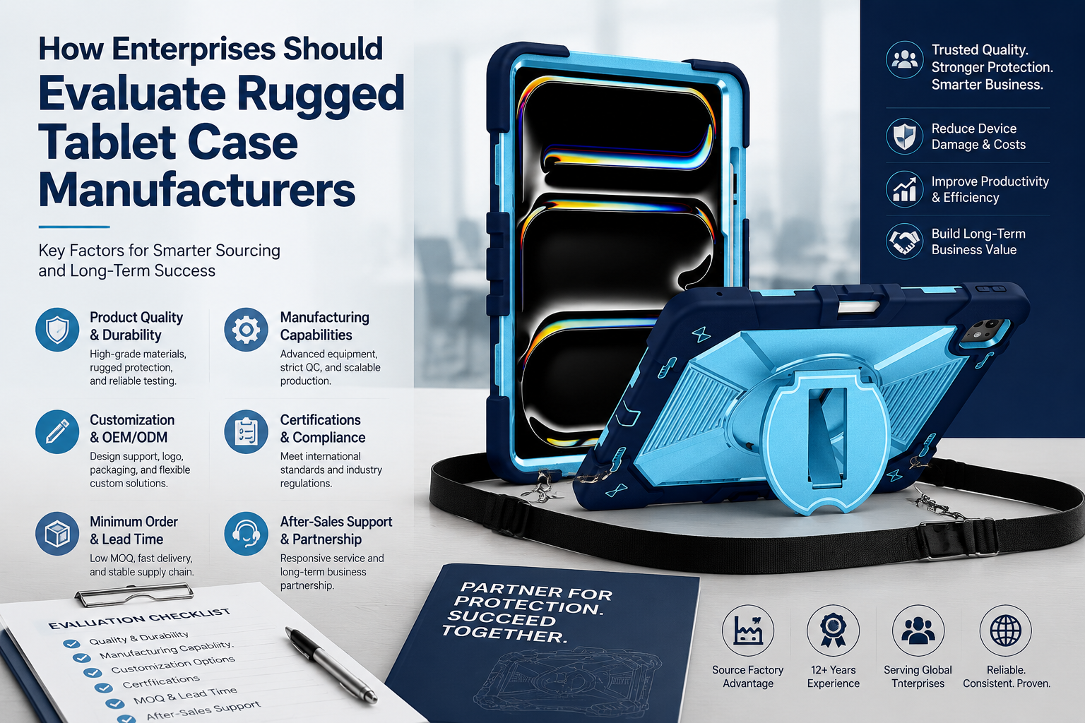 How Enterprises Should Evaluate Rugged Tablet Case Manufacturers