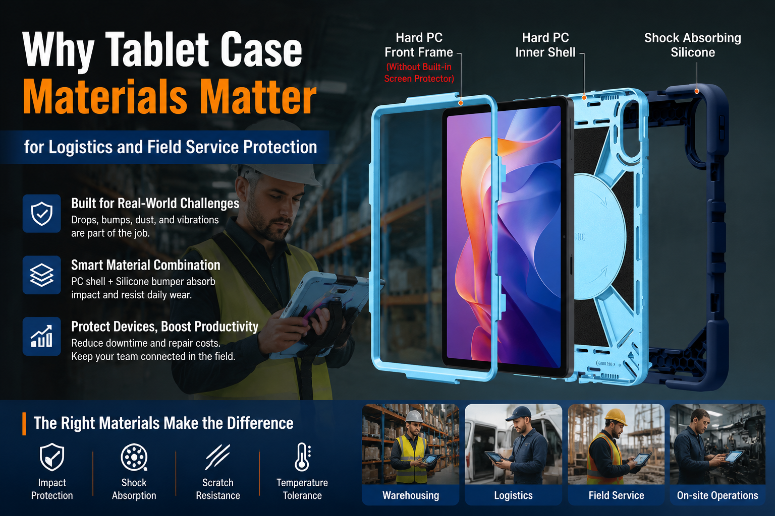 Why Tablet Case Materials Matter for Logistics and Field Service Protection