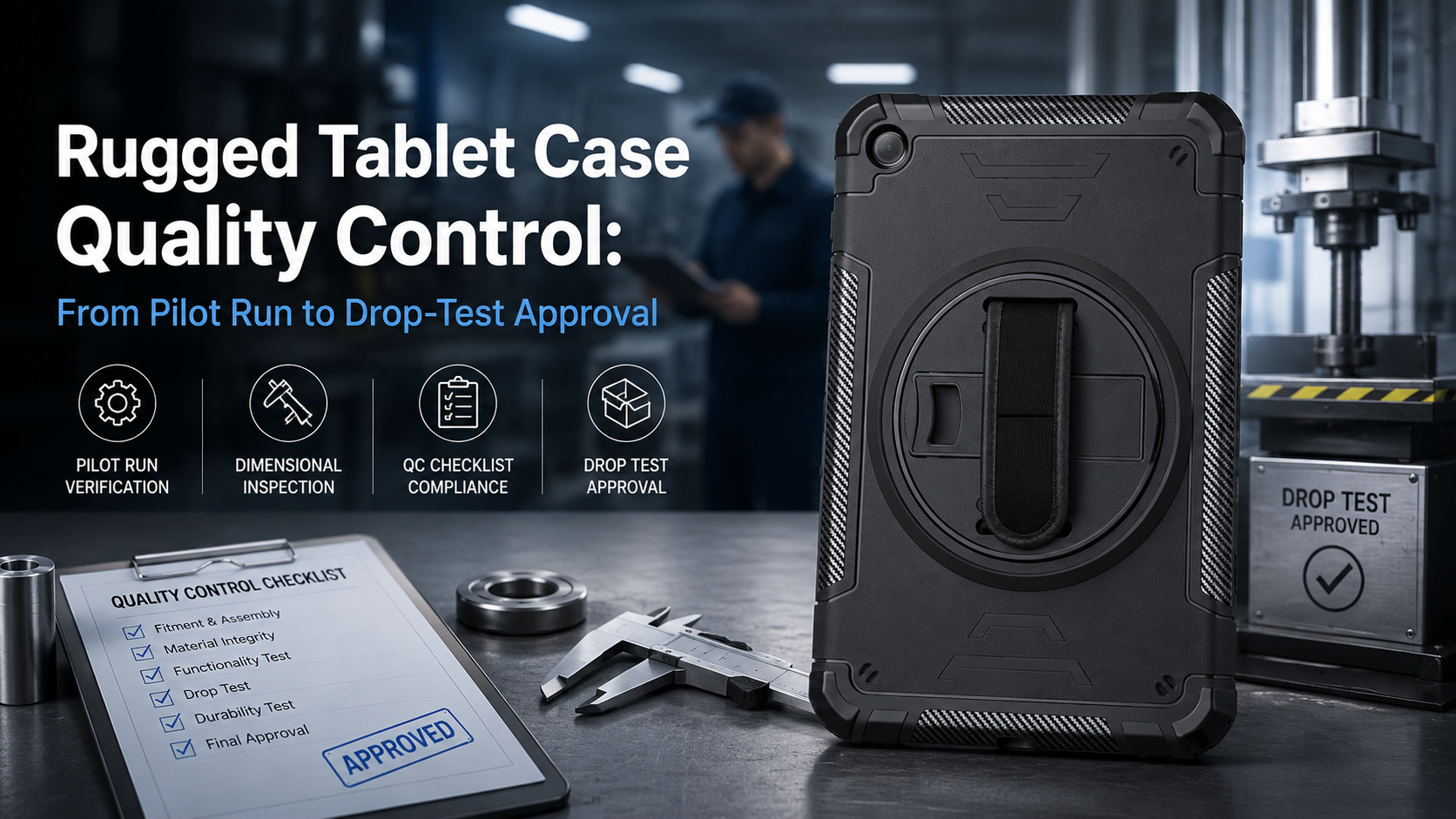 Rugged Tablet Case Quality Control: From Pilot Run to Drop-Test Approval