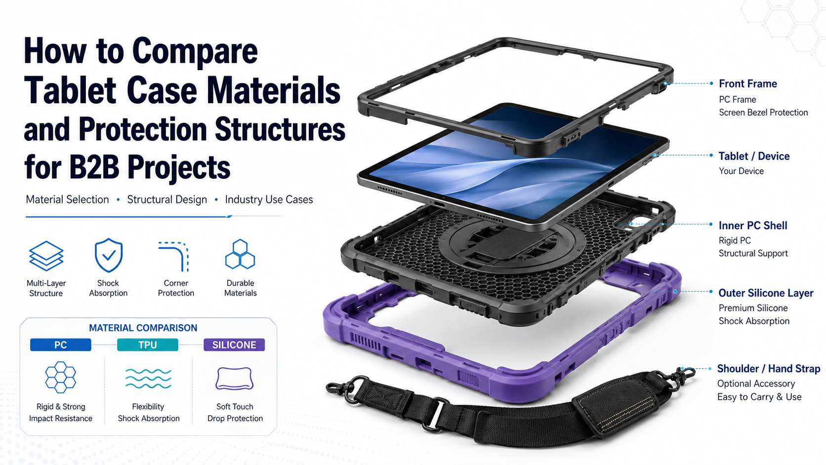 How to Compare Tablet Case Materials and Protection Structures for B2B Projects