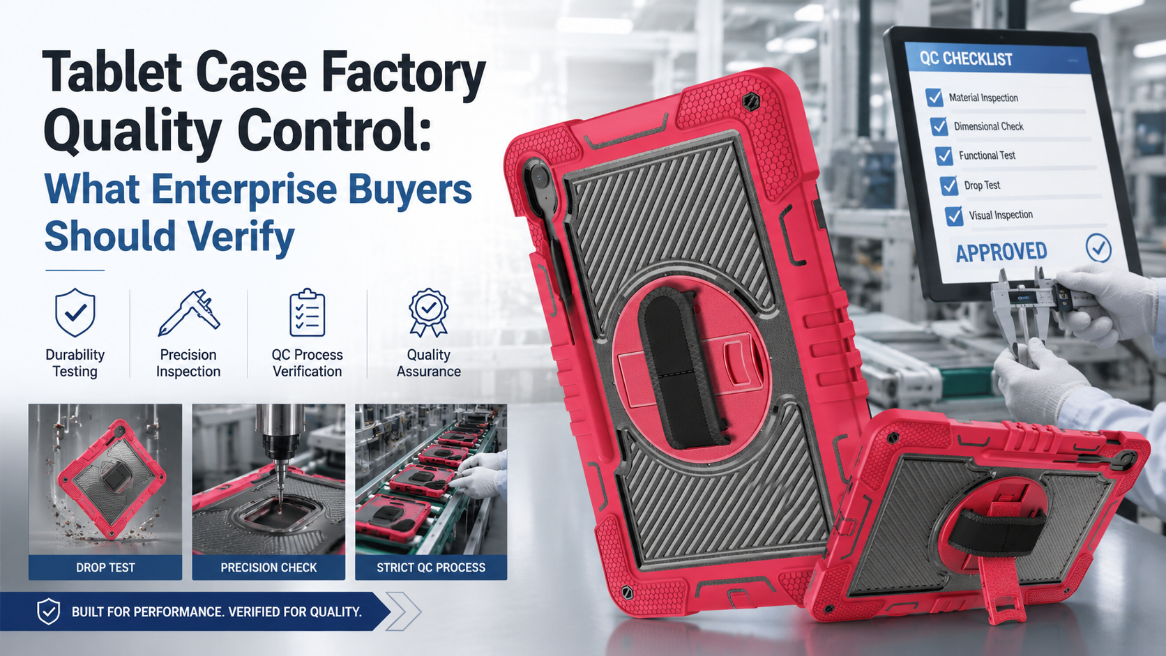 Tablet Case Factory Quality Control: What Enterprise Buyers Should Verify