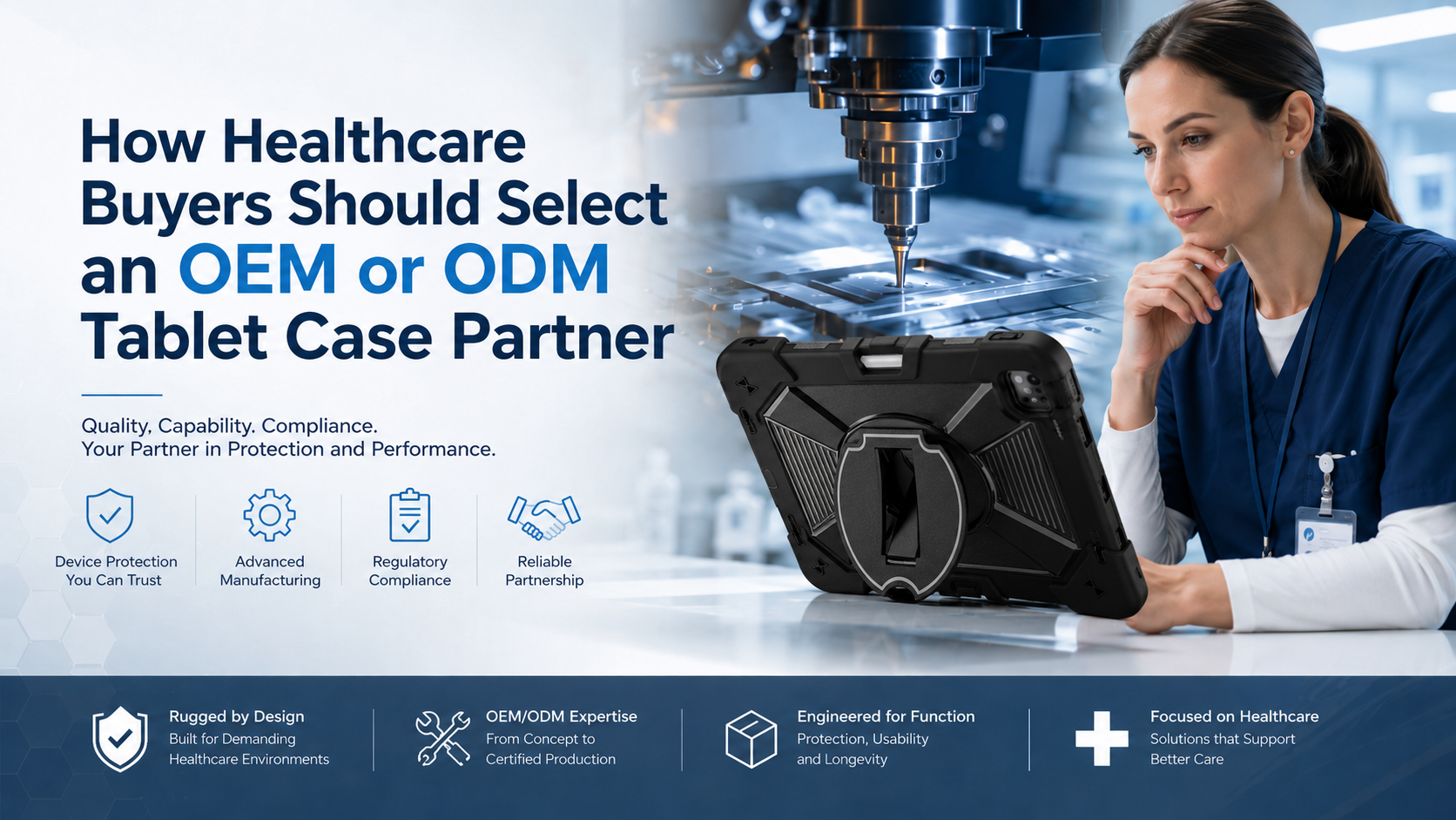 How Healthcare Buyers Should Select an OEM or ODM Tablet Case Partner