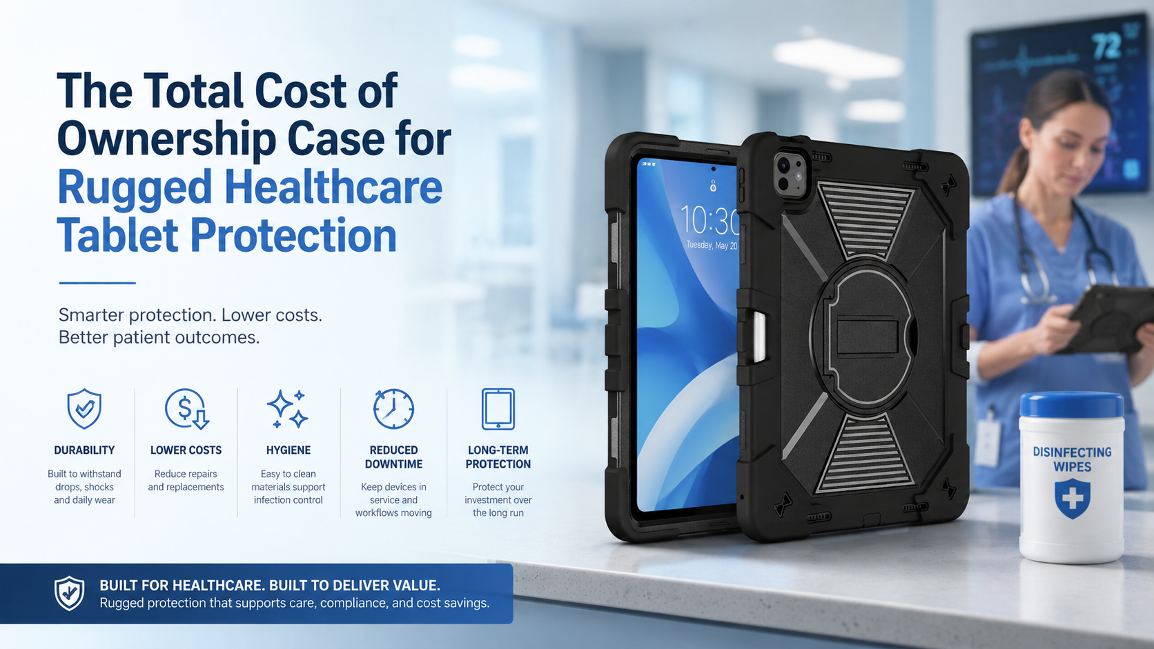The Total Cost of Ownership Case for Rugged Healthcare Tablet Protection
