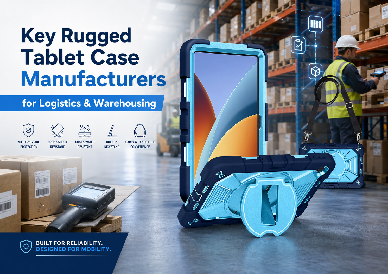 Key Rugged Tablet Case Manufacturers for Logistics & Warehousing