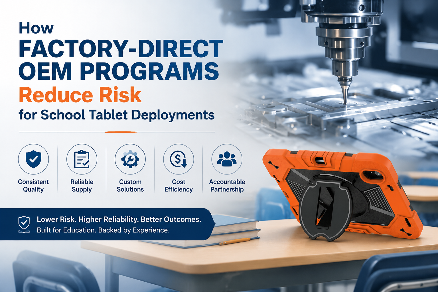 How Factory-Direct OEM Programs Reduce Risk for School Tablet Deployments