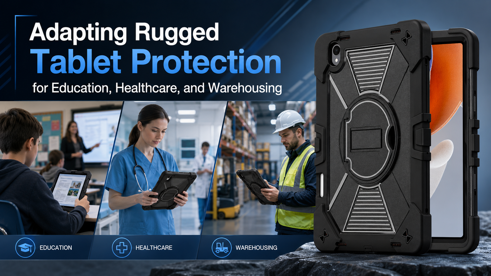 Adapting Rugged Tablet Protection for Education, Healthcare, and Warehousing