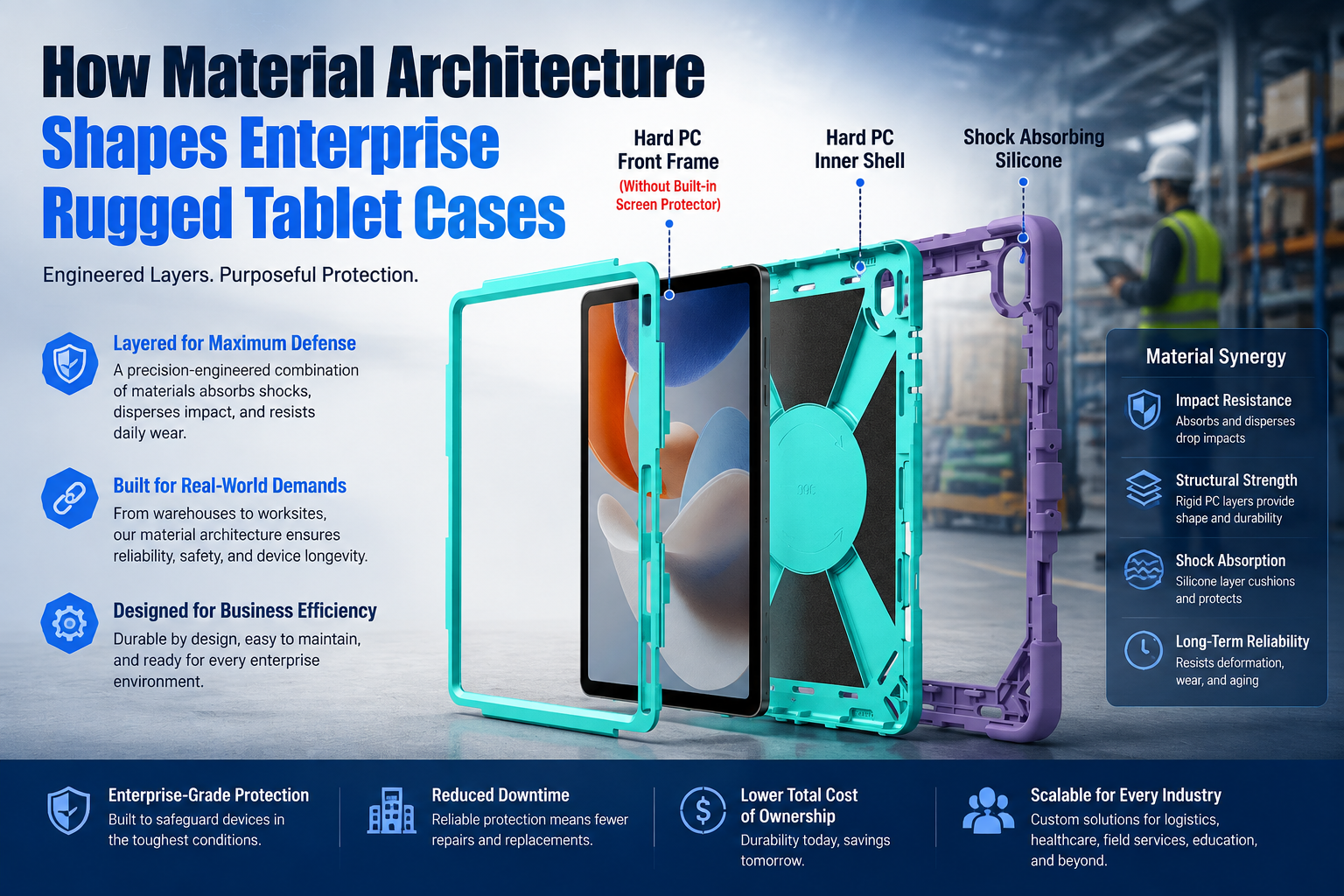 How Material Architecture Shapes Enterprise Rugged Tablet Cases