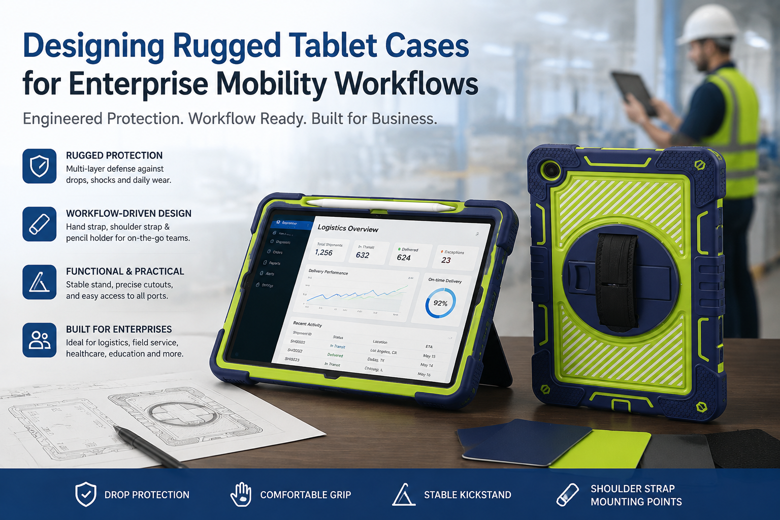 Designing Rugged Tablet Cases for Enterprise Mobility Workflows