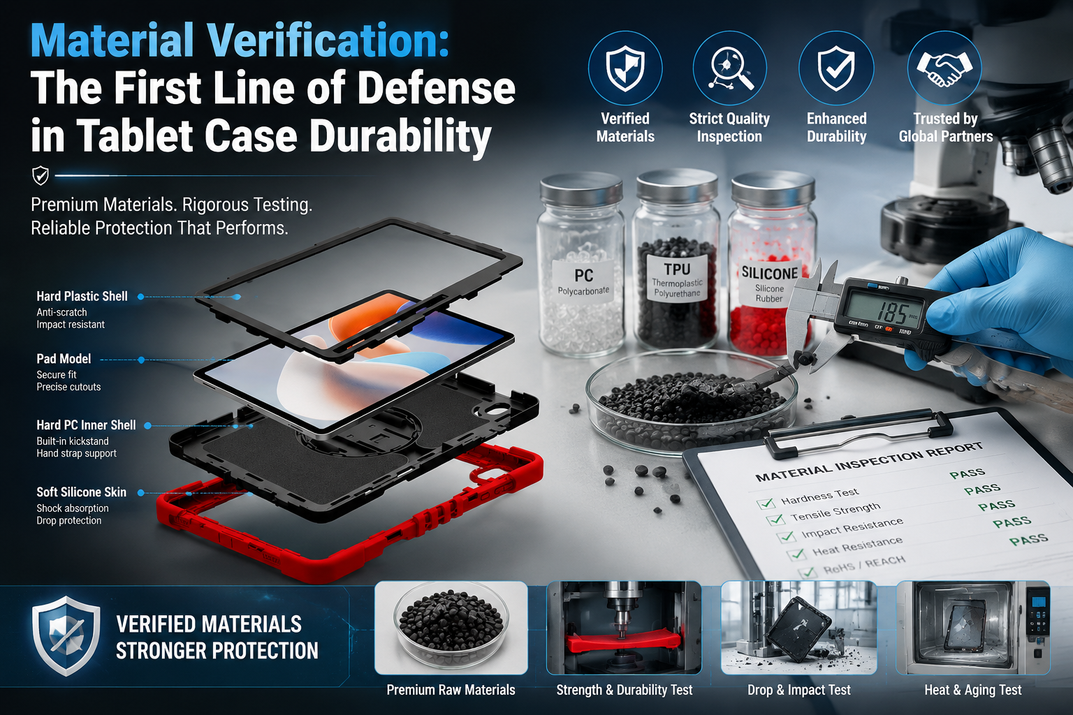 Material Verification: The First Line of Defense in Tablet Case Durability
