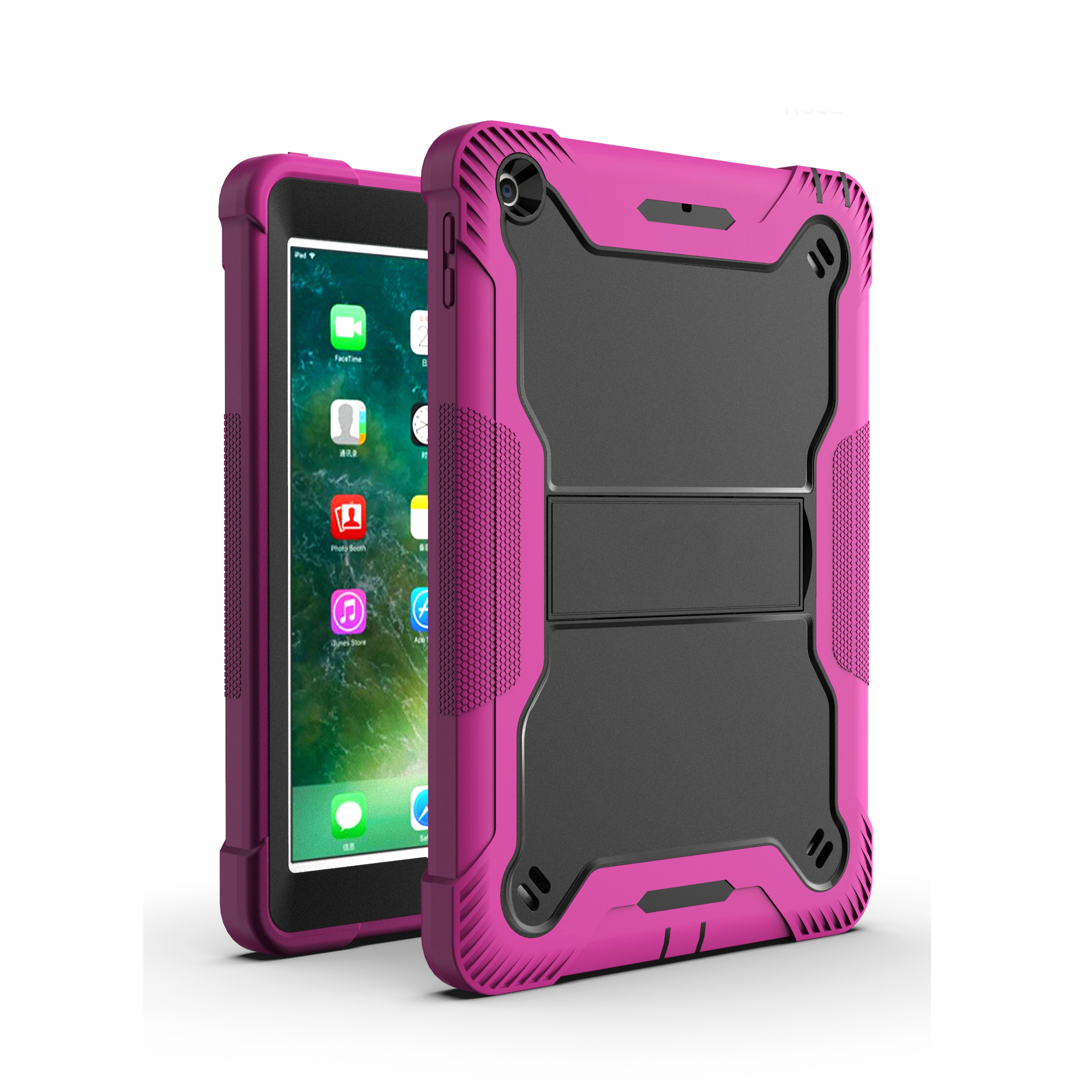 TOZIZO Rose Red Rugged Multi-Angle Tablet Case for iPad 5th/6th Generation | Wholesale Business Cover