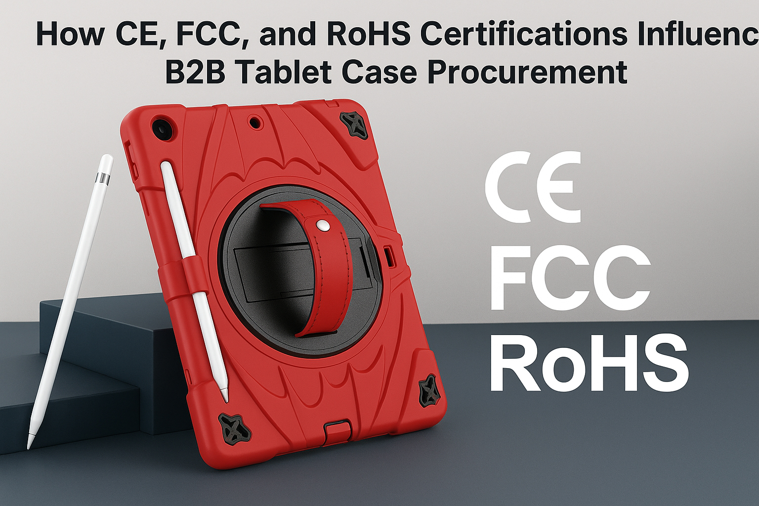 How CE, FCC, and ROHS Certifications Influence B2B Tablet Case Procurement