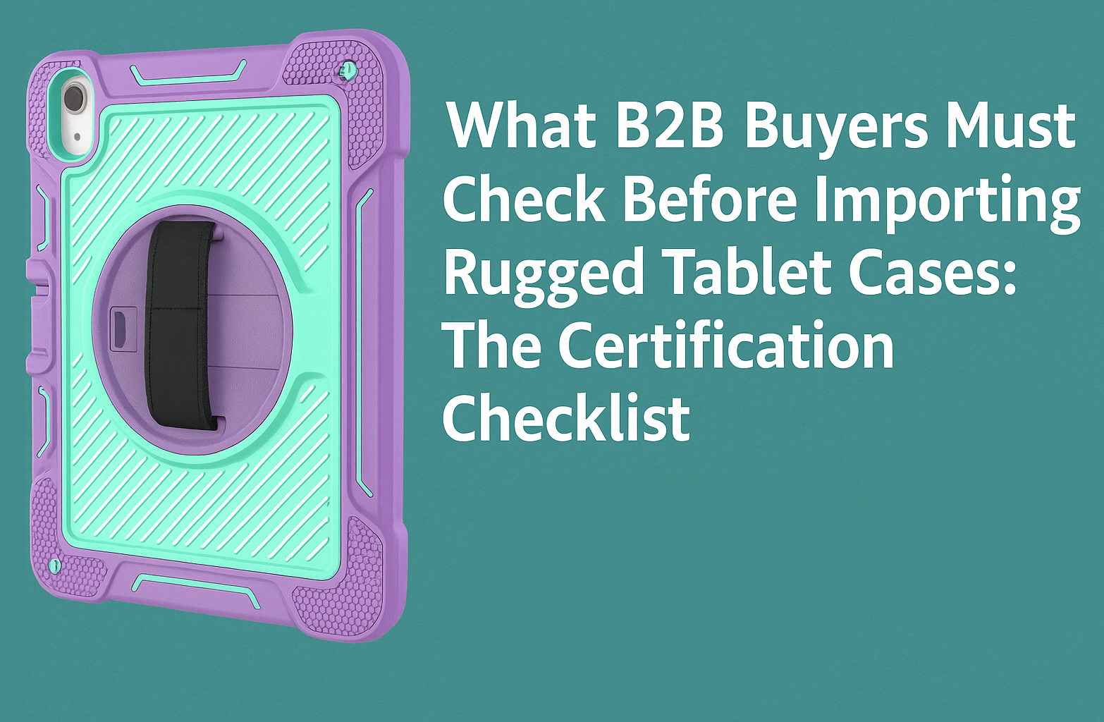 What B2B Buyers Must Check Before Importing Rugged Tablet Cases: The Certification Checklist