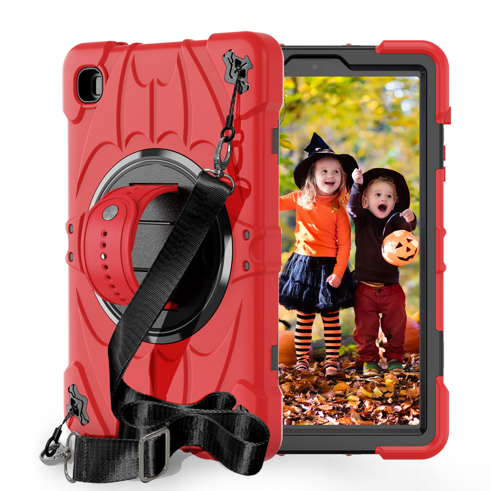 TOZIZO Rugged Tablet Case for Samsung Galaxy Tab A7 Lite T220/T225 | 3-Layer Heavy Duty Shockproof Survivor Tablet Cover with Full Body Protection & Kickstand