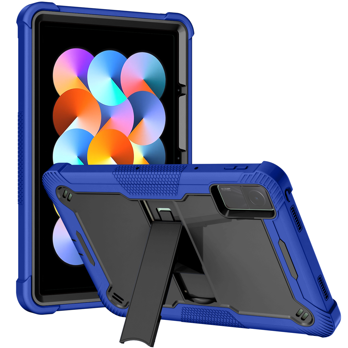 TOZIZO Blue Impact Resistant Tablet Case for Redmi Pad 10.61 – Kid-Proof Triple Layer Armor Tablet Cover