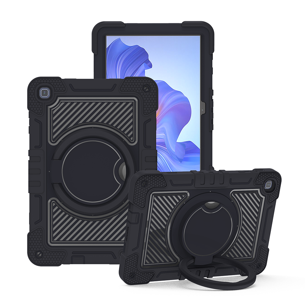 TOZIZO Black 360 Degree Rotating Rugged Case for Honor Pad X8 with Shoulder Strap for Enterprise Wholesale
