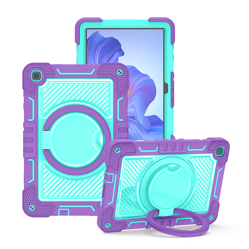TOZIZO Purple Mint Shockproof Case for Honor Pad X8 with 360 Degree Rotating Stand and Strap for Education Supply