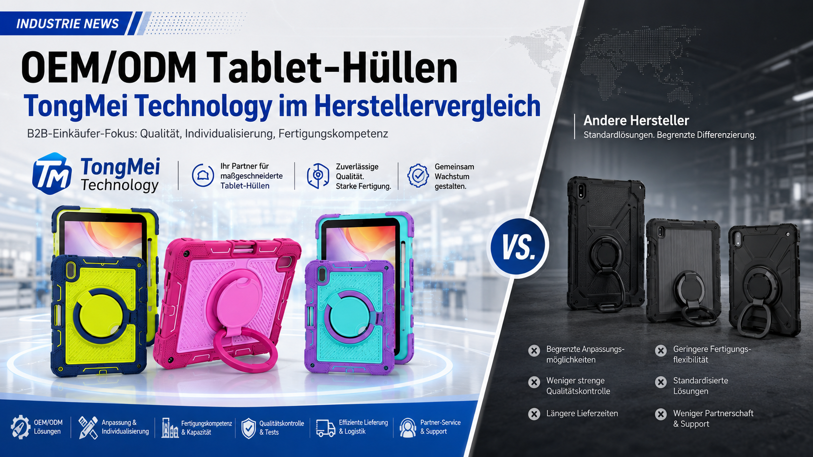OEM/ODM Tablet-Hüllen: TongMei Technology im Herstellervergleich