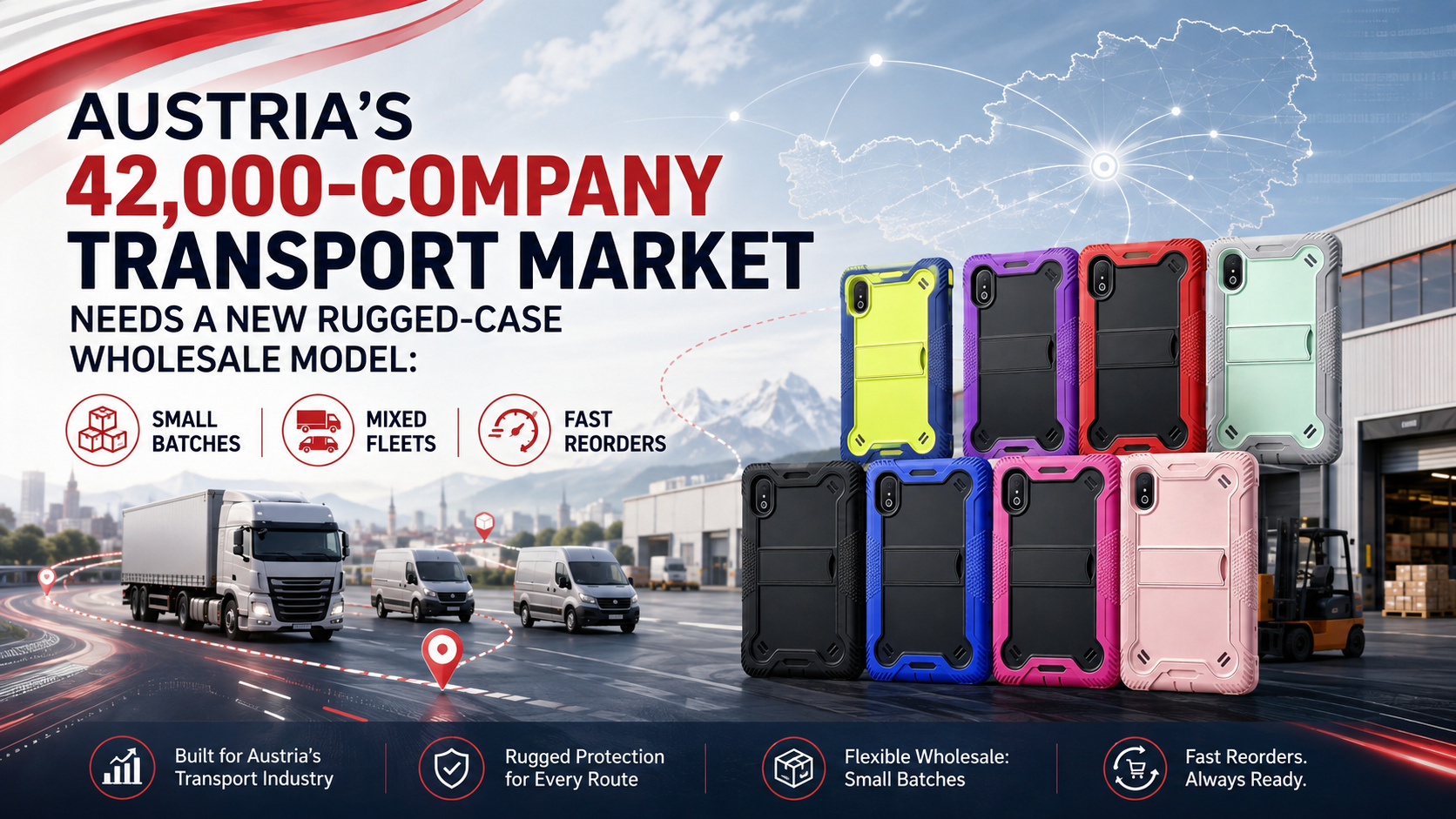 Austria’s 42,000-Company Transport Market Needs a New Rugged-Case Wholesale Model: Small Batches, Mixed Fleets, Fast Reorders