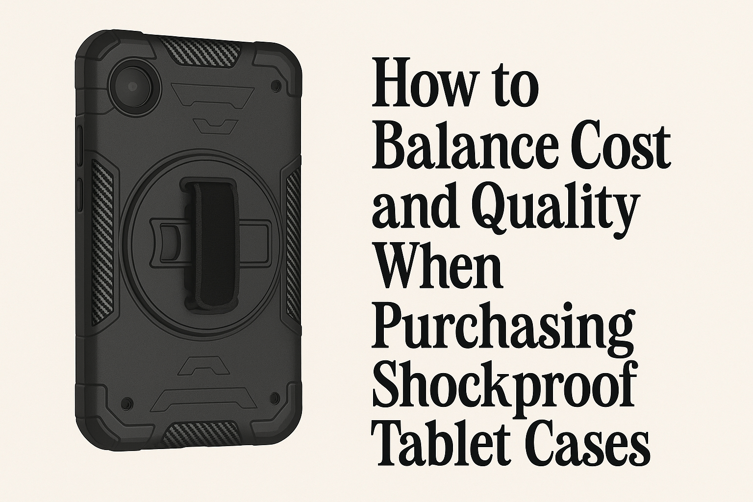 How to Balance Cost and Quality When Purchasing Shockproof Tablet Cases in Bulk