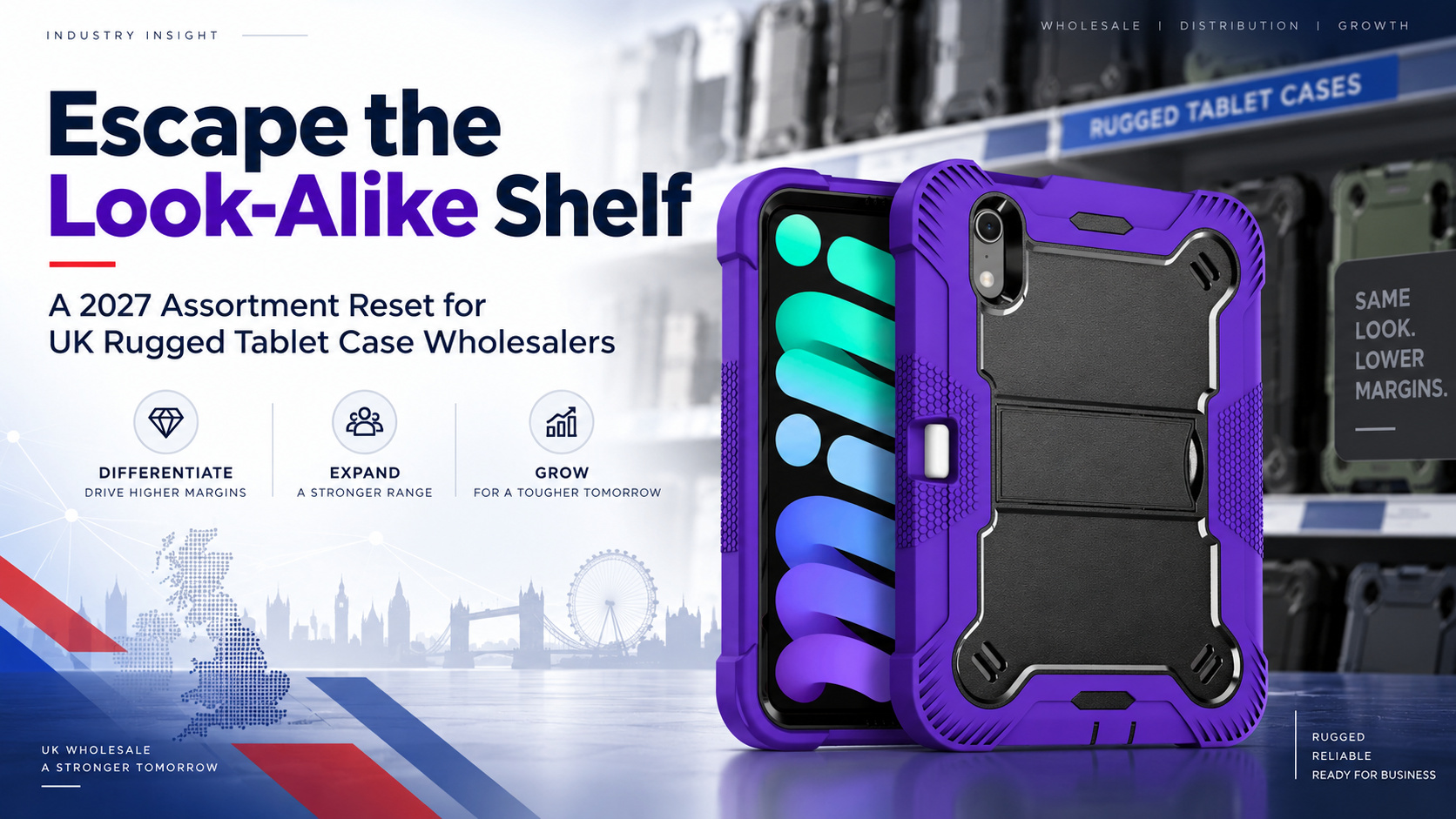 Escape the Look-Alike Shelf: A 2027 Assortment Reset for UK Rugged Tablet Case Wholesalers