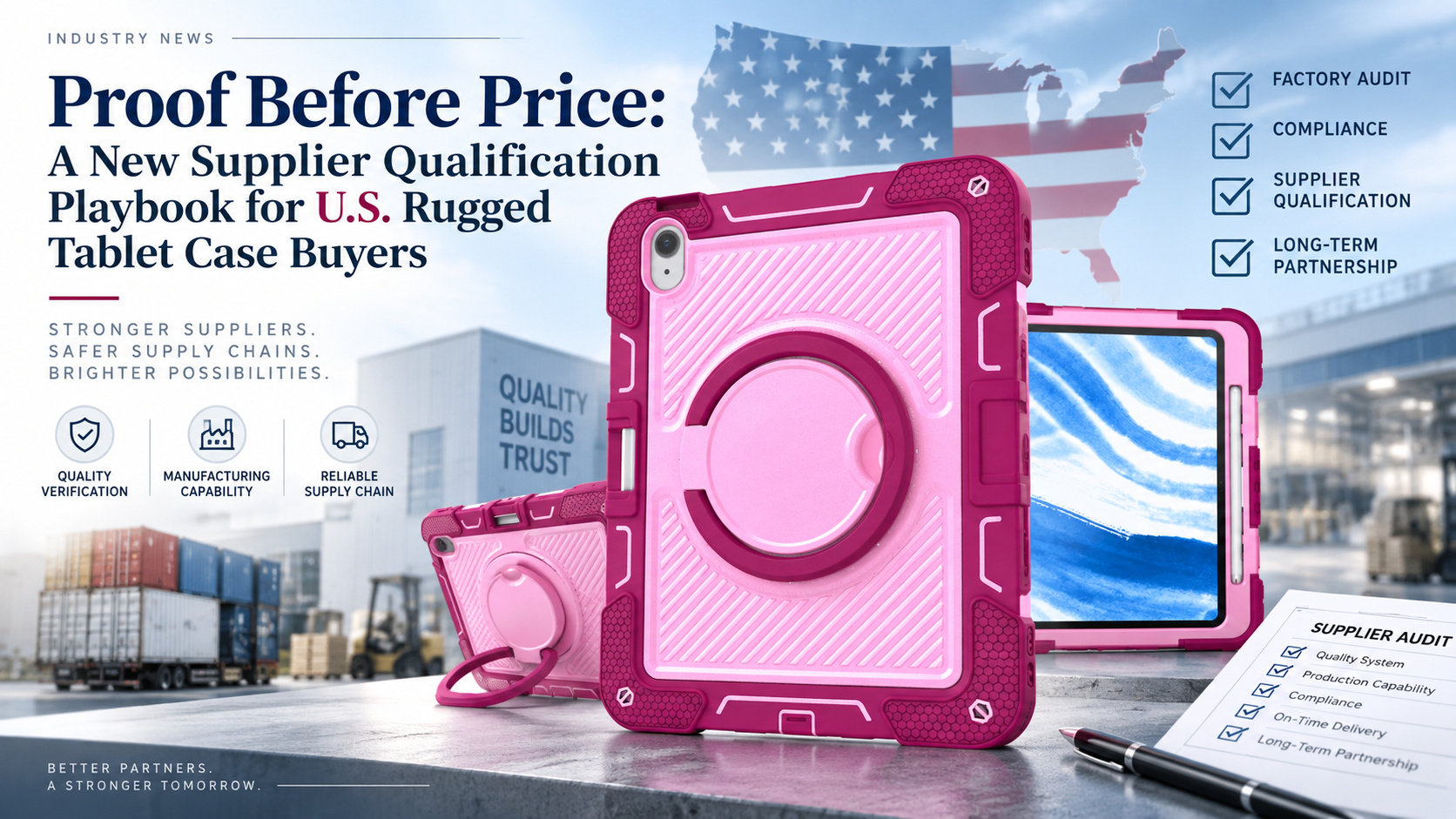 Proof Before Price: A New Supplier Qualification Playbook for U.S. Rugged Tablet Case Buyers