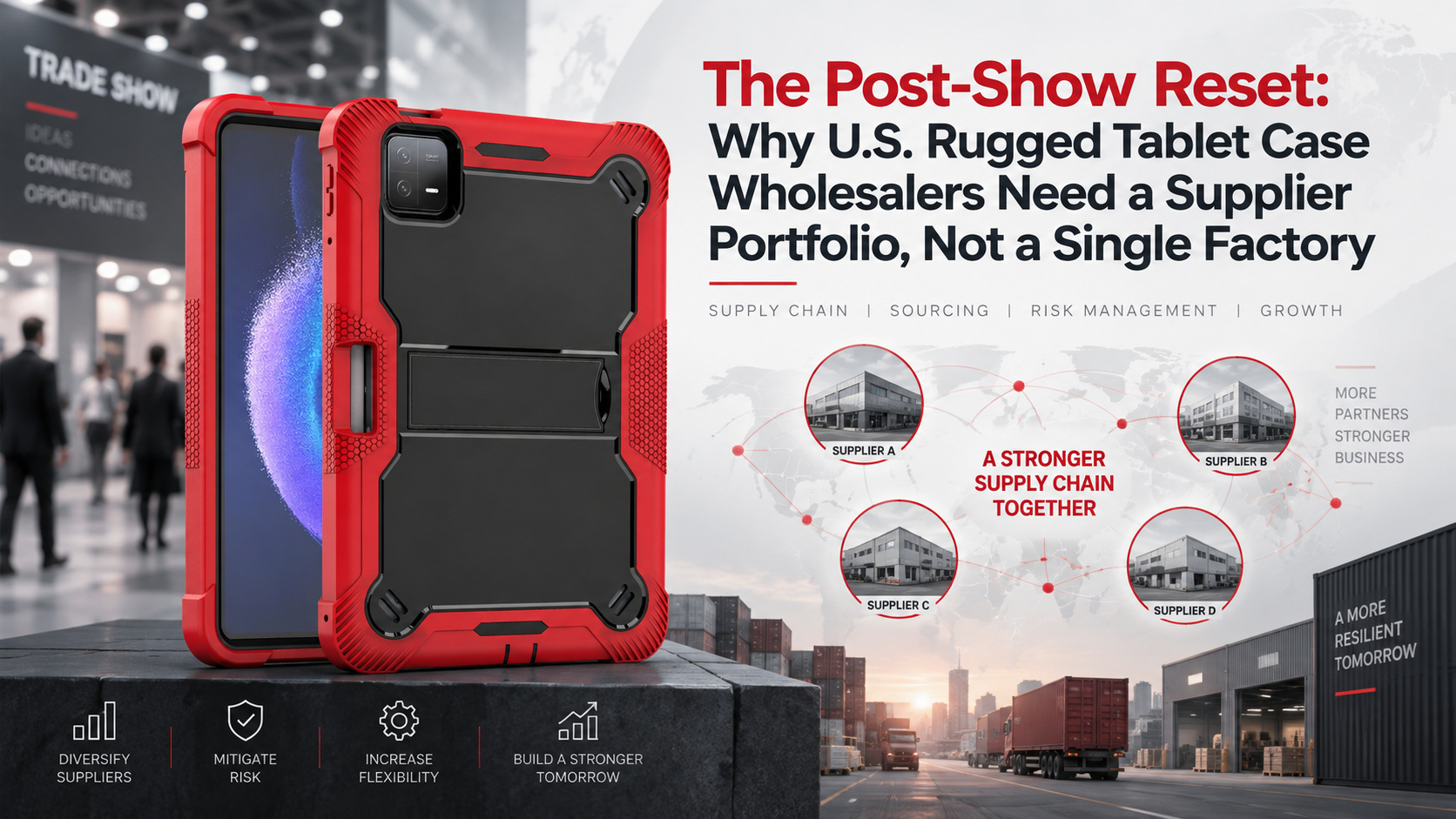 The Post-Show Reset: Why U.S. Rugged Tablet Case Wholesalers Need a Supplier Portfolio, Not a Single Factory