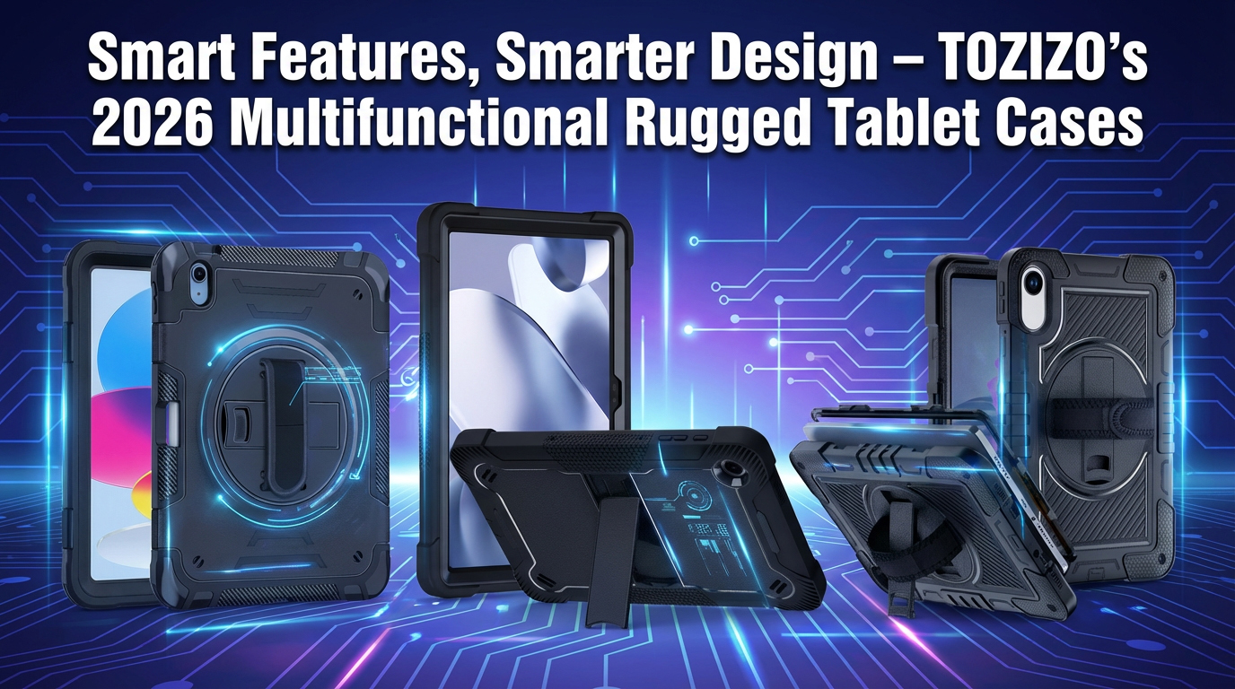 Smart Features, Smarter Design – TOZIZO’s 2026 Multifunctional Rugged Tablet Cases