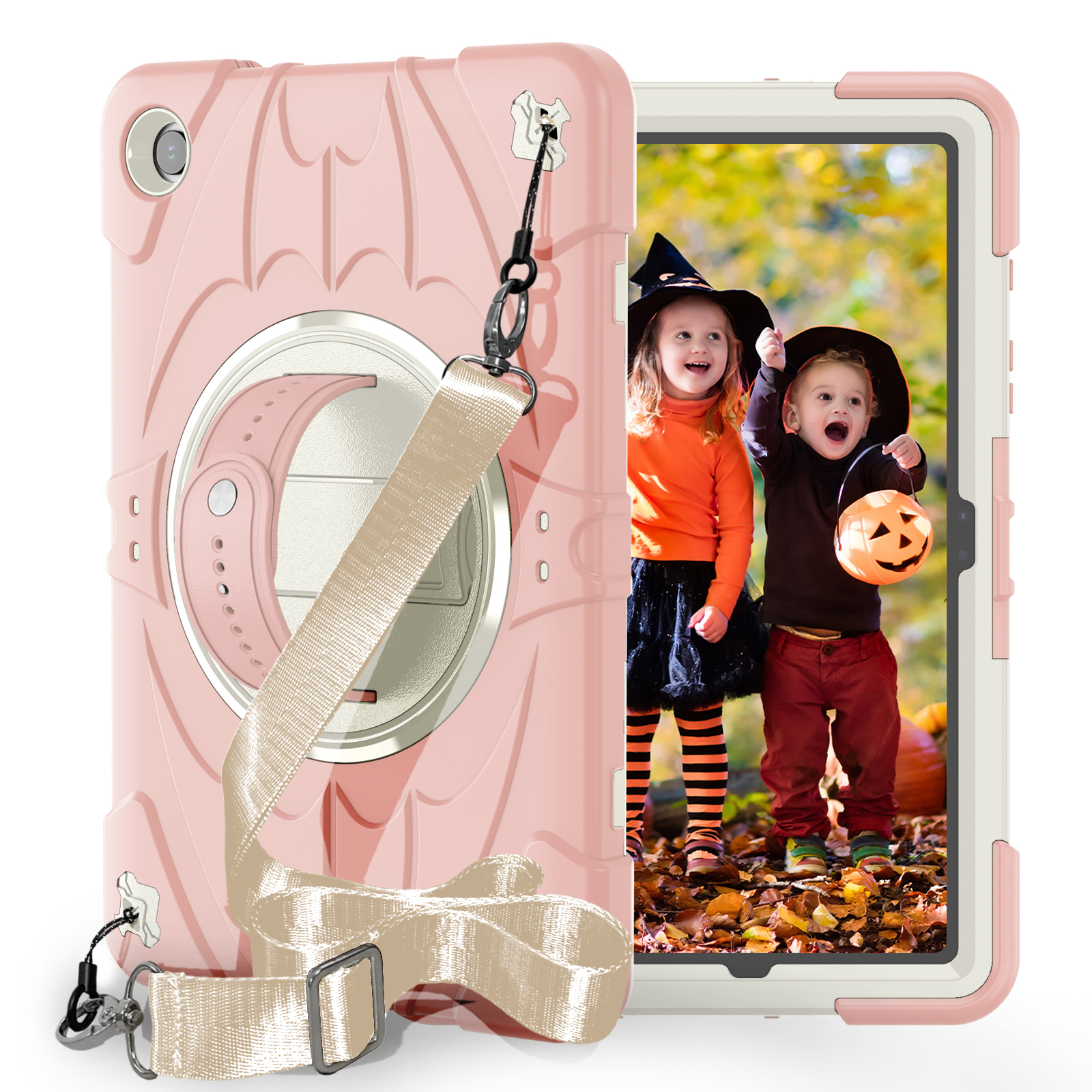 TOZIZO Samsung Galaxy Tab A11 Plus Kids Shockproof  Defender Tablet Case with 360° Rotating Kickstand