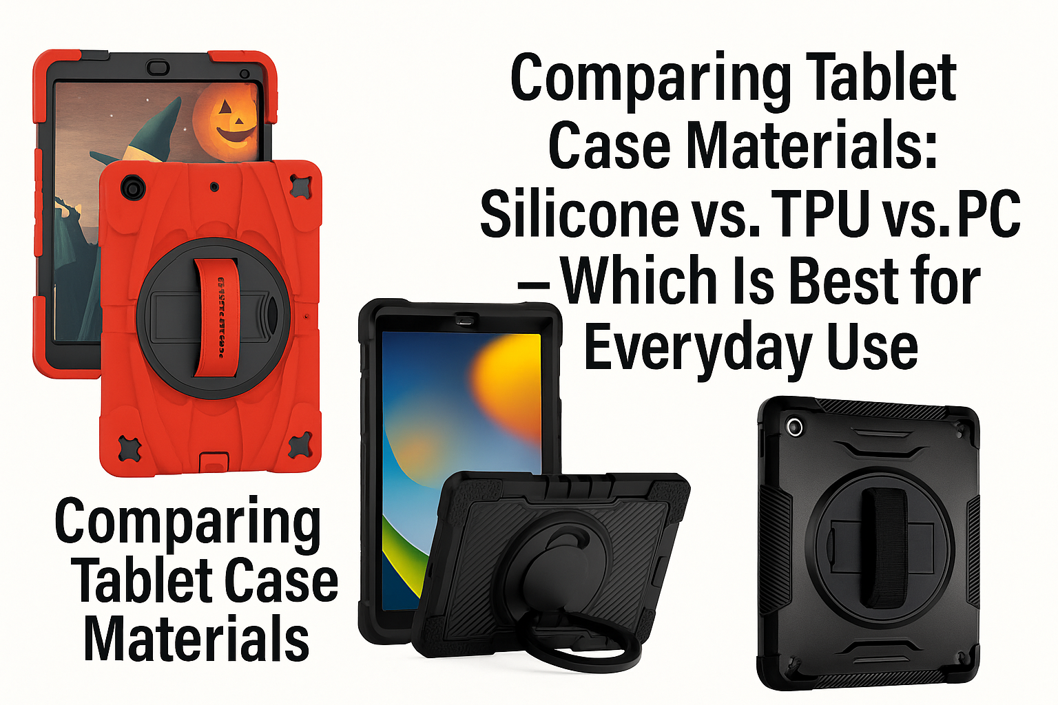 Comparing Tablet Case Materials: Silicone vs. TPU vs. PC – Which Is Best for Everyday Use?