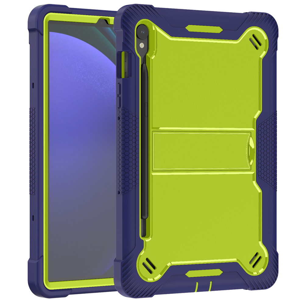 TOZIZO Shockproof Drop-Proof Case for Samsung Tab S10 Lite/S10FE/S9 FE – 11'' Tough Armor Green & Navy Tablet Cover
