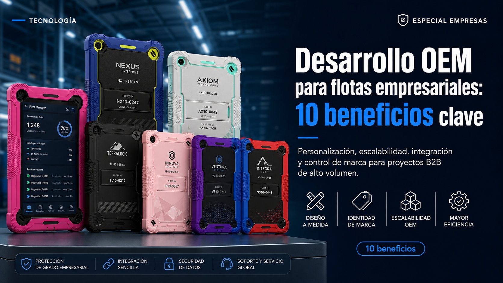 Desarrollo OEM para flotas empresariales: 10 beneficios clave