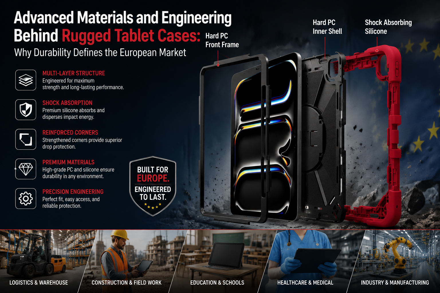 Advanced Materials and Engineering Behind Rugged Tablet Cases: Why Durability Defines the European Market