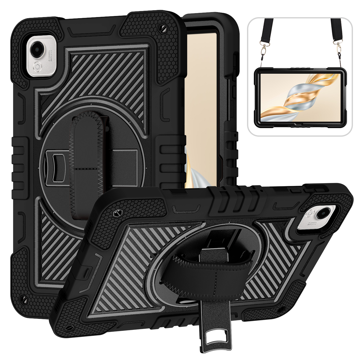 TOZIZO Heavy Duty Shockproof Tablet Case with Swivel Stand for Honor Pad X9A 11.5 inch