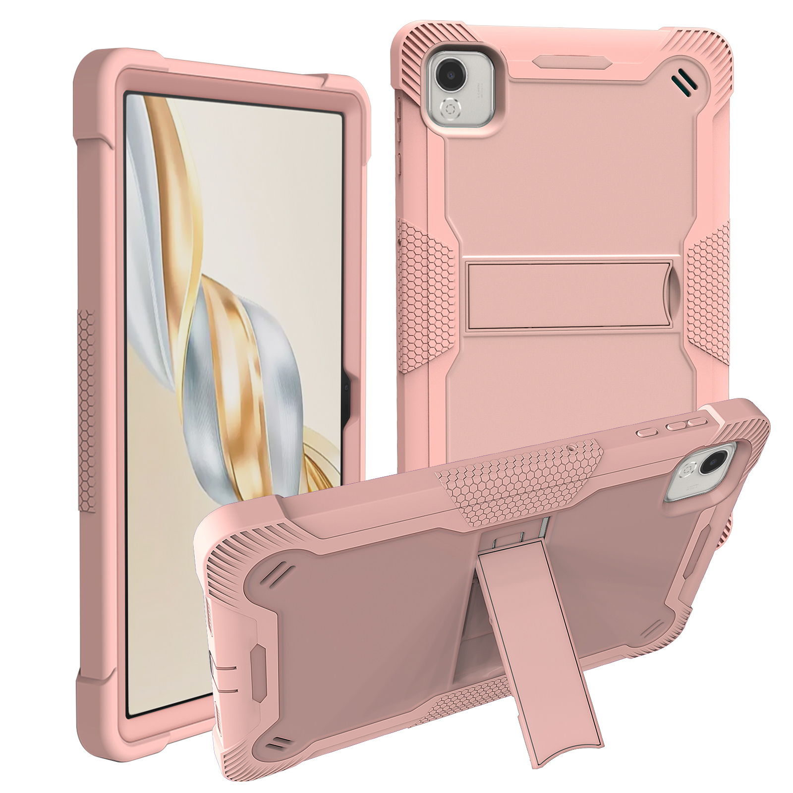 Honor Pad X9A Heavy Duty Shockproof Case with Kickstand - 3-in-1 Full Body Protection Silicone + PC Tablet Cover