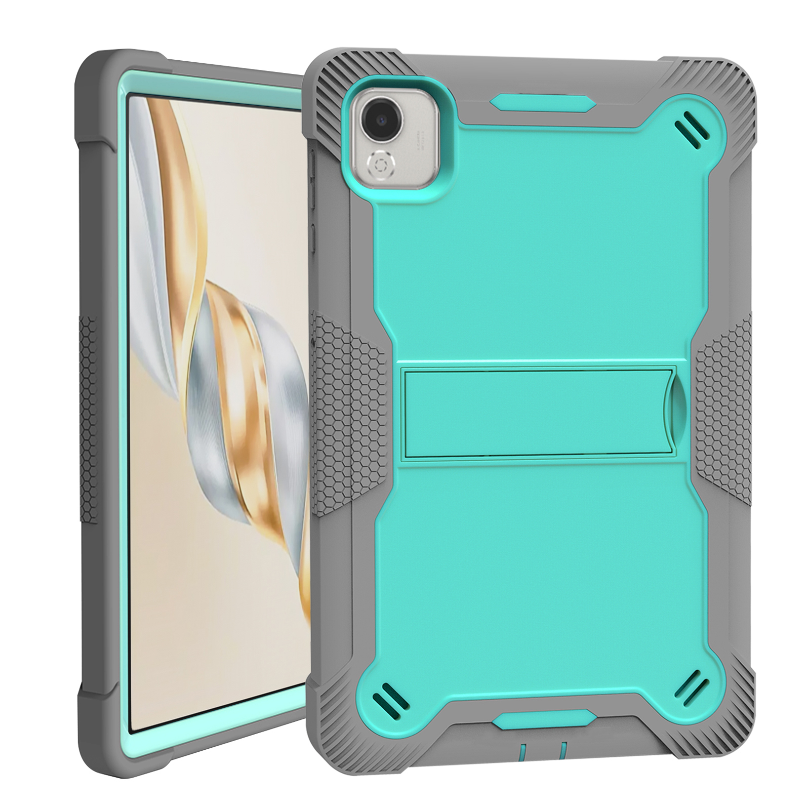 TOZIZO Heavy Duty Rugged Tablet Case for Honor Pad X9A with 3-Layer Shockproof Protection and Kickstand Cover