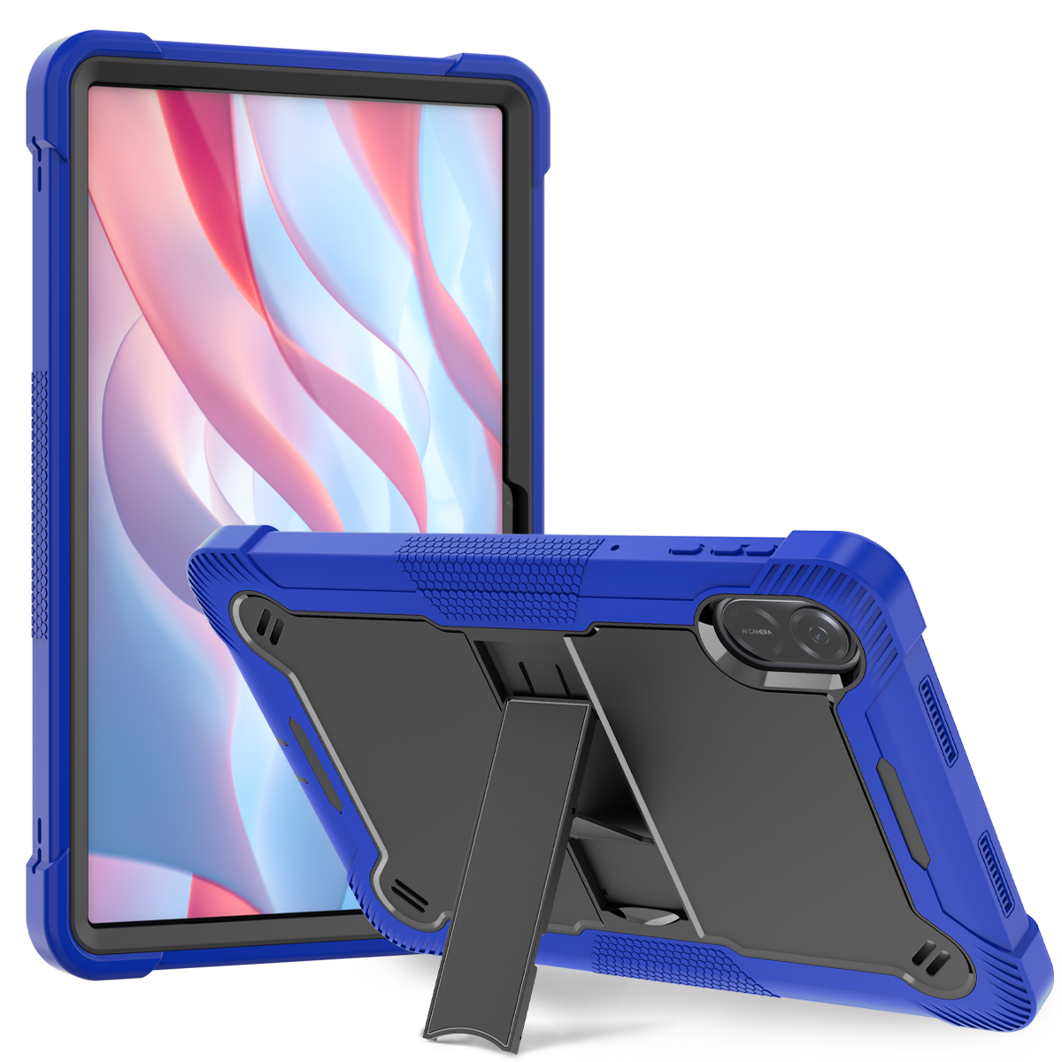 TOZIZO Dark Blue + Black Rugged Tablet Case for Honor Pad X9 11.5 Inch with Multi Angle Kickstand
