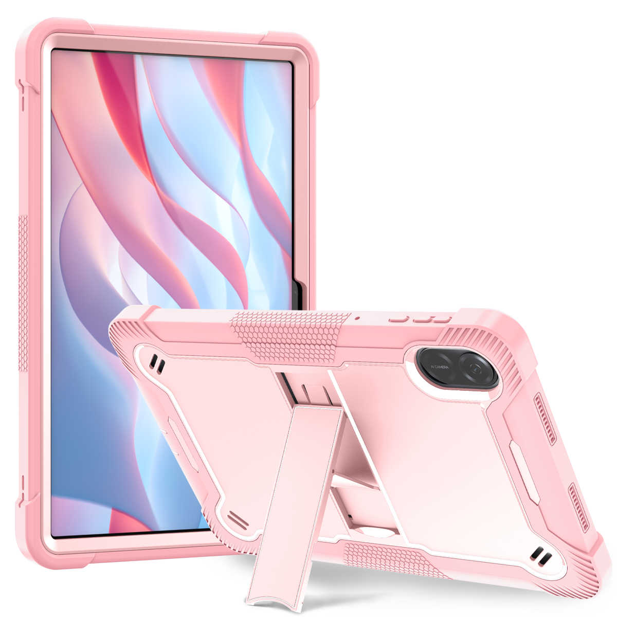TOZIZO Pink Honor Pad X9 Tablet Case 11.5 Inch Shockproof Silicone Rugged Cover with Stand