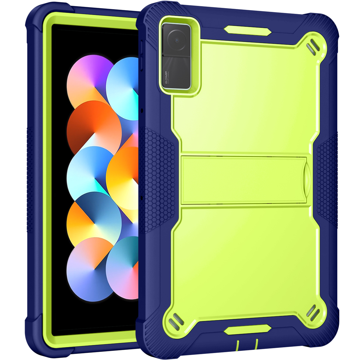 TOZIZO Navy Blue Enterprise Tablet Defender for Xiaomi Redmi Pad 10.61-inch | 3-in-1 Rugged Landscape Stand Case