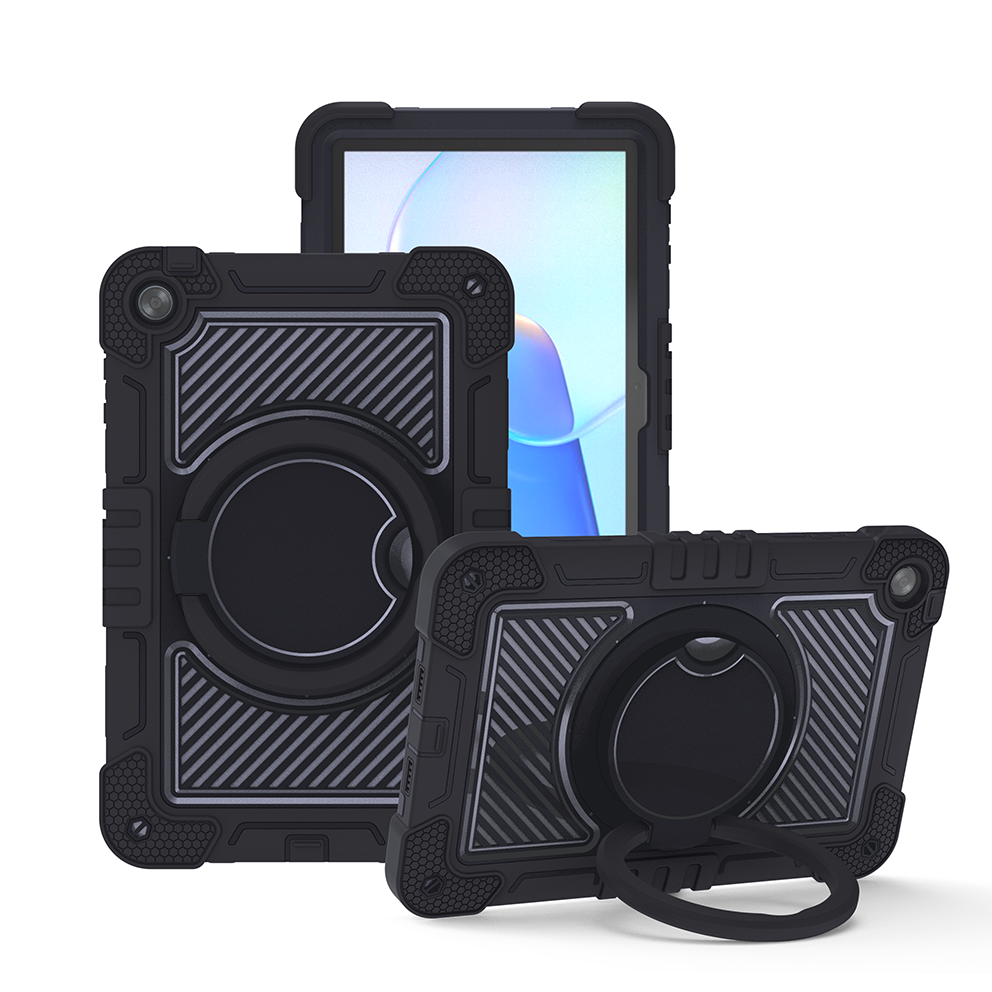 TOZIZO Black Heavy Duty Tablet Case for Huawei MatePad SE 10.4 - Shockproof & Rotatable Kickstand