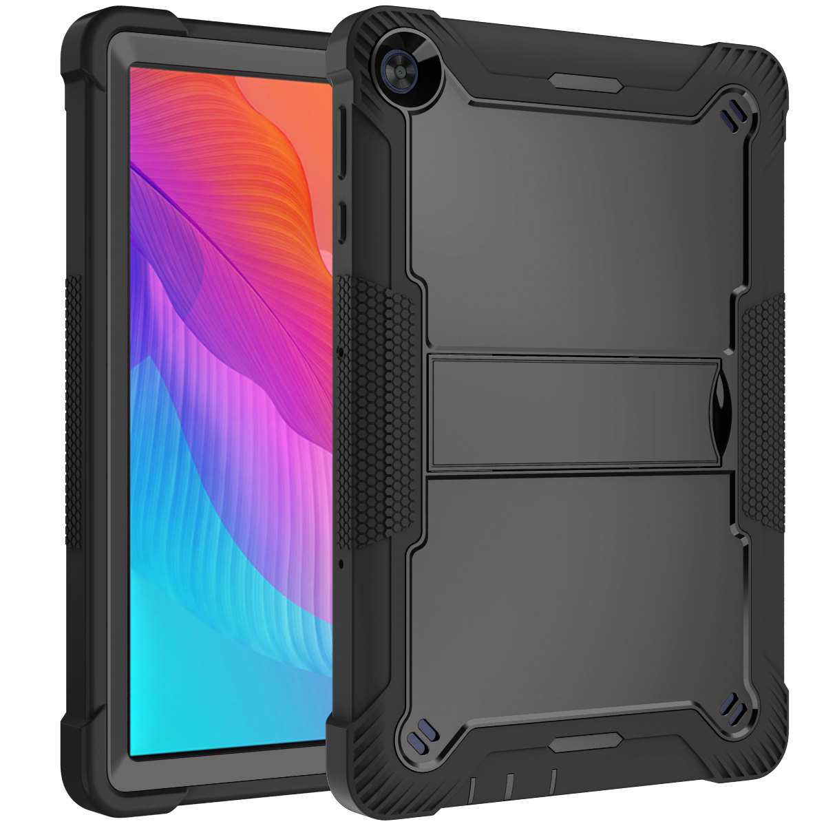 TOZIZO Huawei T10S 9.7 Inch Rugged Shockproof Stand Case – Triple-Layer Heavy Duty Anti-Slip Tablet Cover