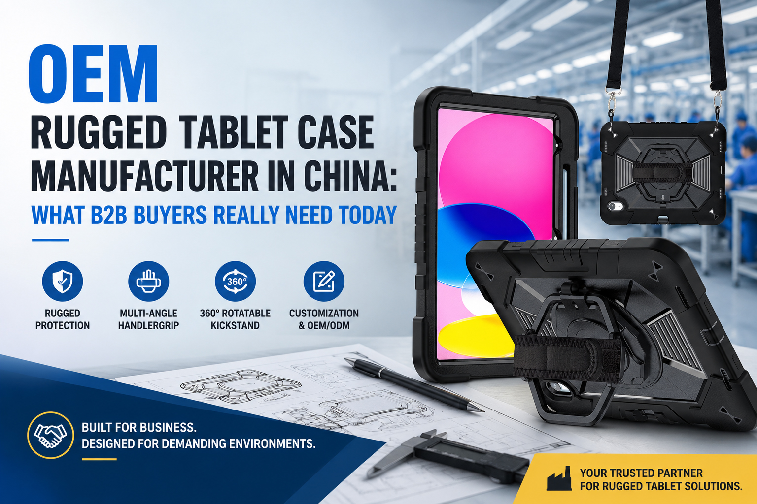 OEM Rugged Tablet Case Manufacturer in China: What B2B Buyers Really Need Today