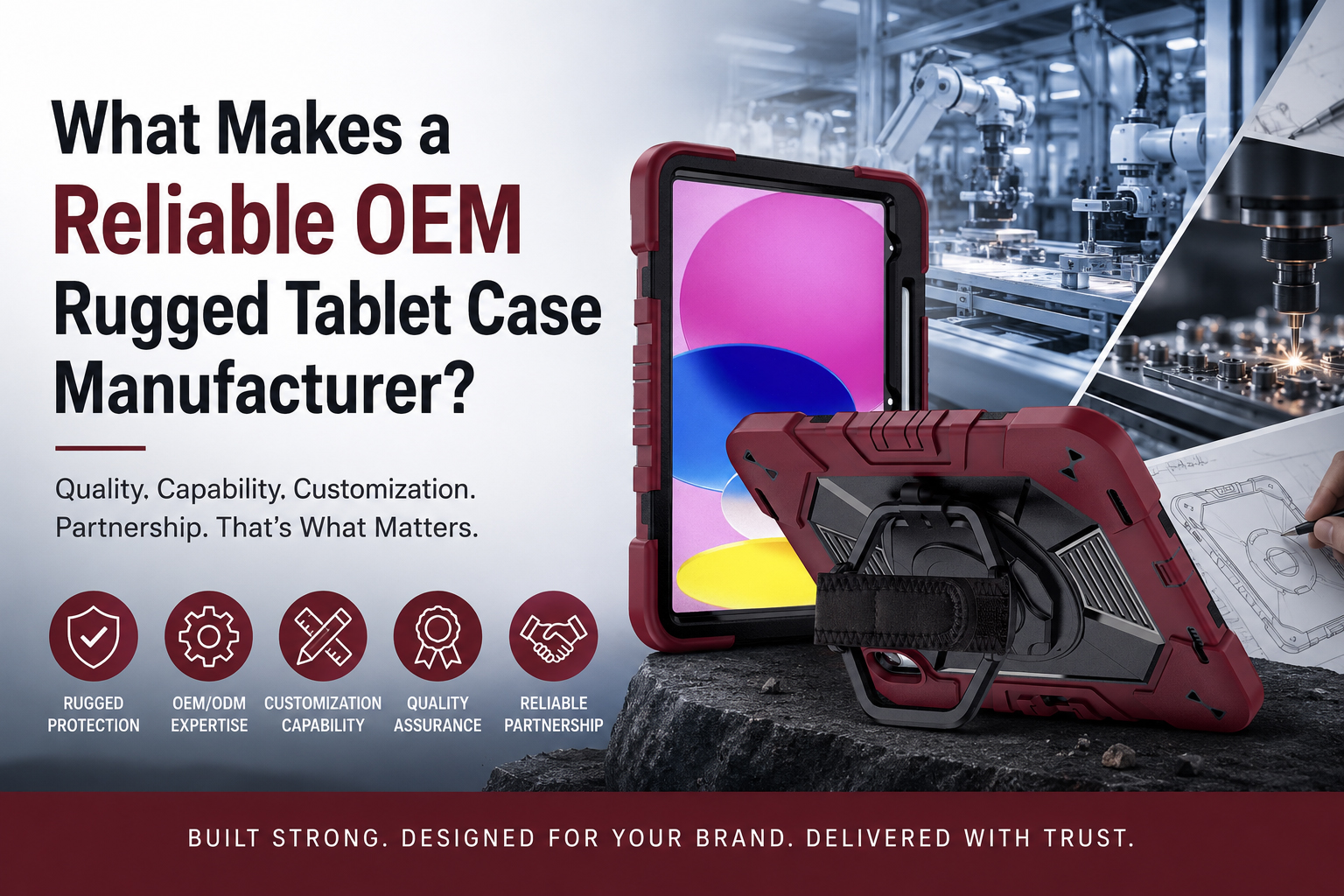 What Makes a Reliable OEM Rugged Tablet Case Manufacturer?