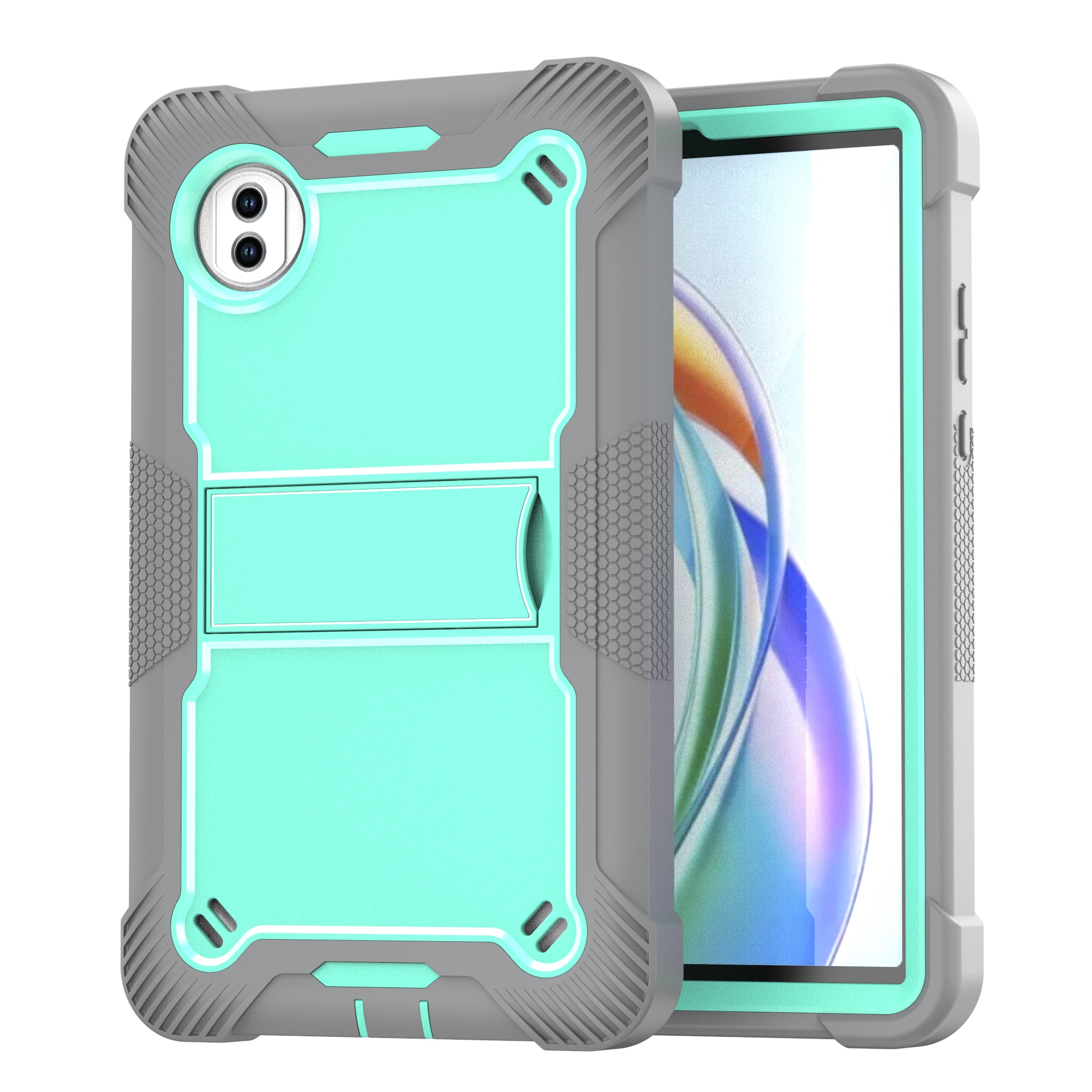 TOZIZO Grey Mint Anti-Slip Case for Honor Pad X7 | Silicone PC Protective Cover for OEM Orders