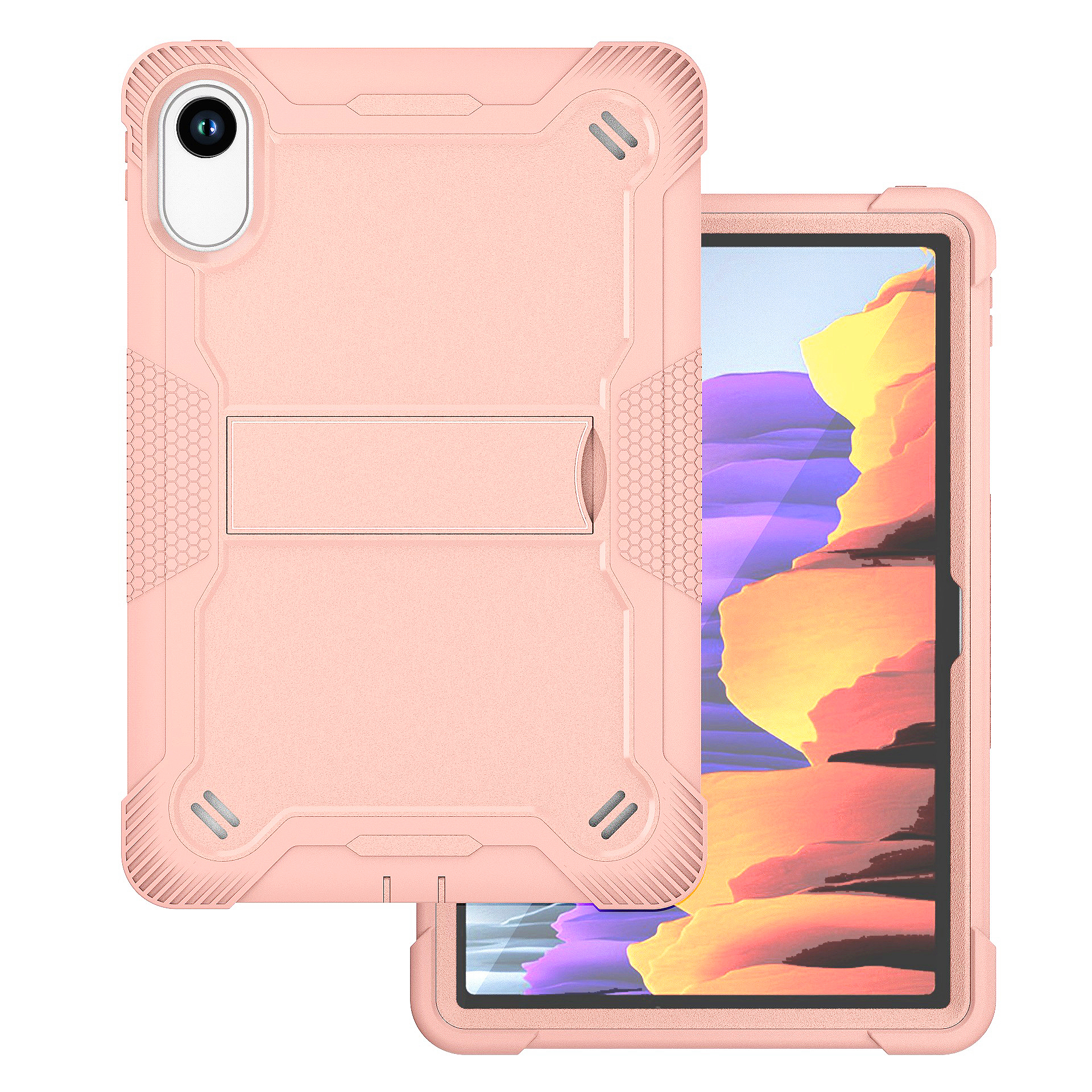 TOZIZO Kid Friendly Heavy Duty Tablet Case for Redmi Pad 2 2025 | Kid Education Shockproof 3-in-1 Tablet Cover
